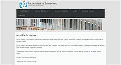 Desktop Screenshot of pacificinteriorsenterprises.com