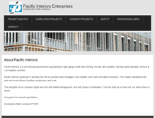 Tablet Screenshot of pacificinteriorsenterprises.com